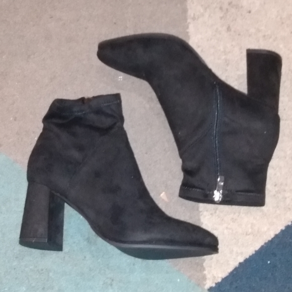 Black Heeled Ankle Boots - Picture 3 of 6